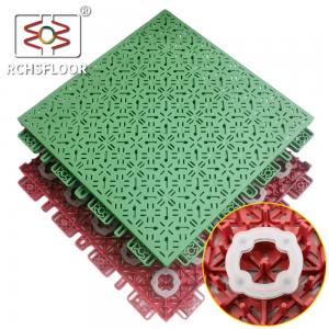 Quality Customized LOGO PP Modular Sport Tiles Interlocking Plastic Floor Tiles for sale