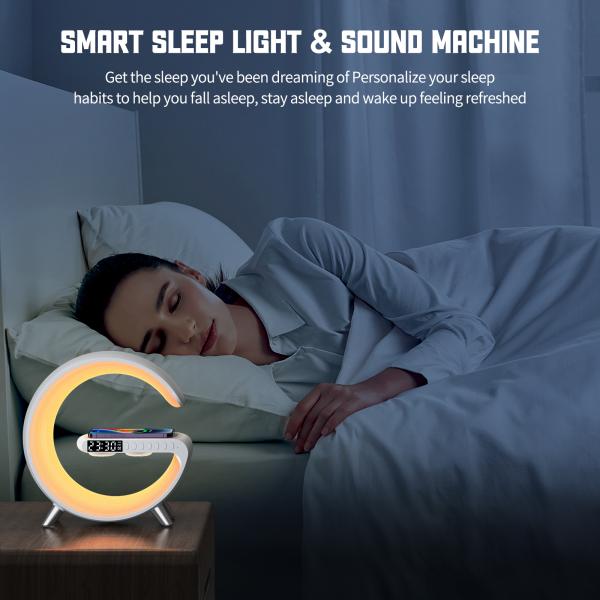 Smart RGBIC LED Light Effortless Customization with Bluetooth Speaker and Timer Function