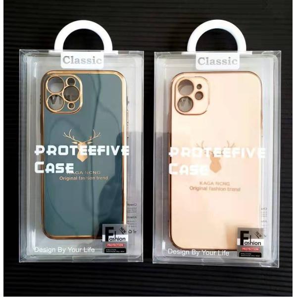PVC Electronic Cover Mobile Case Packaging Box Pouch With Blister Insert
