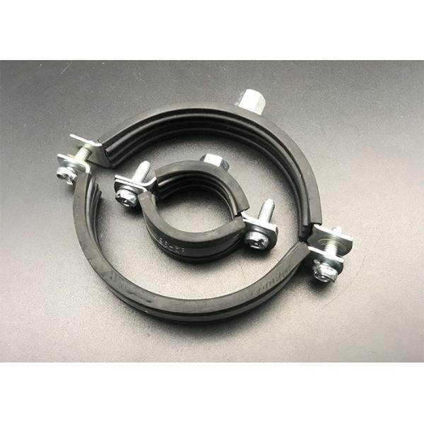 Hot Dip Galvanized Two Screws epdm Pipe Cushion Clamps