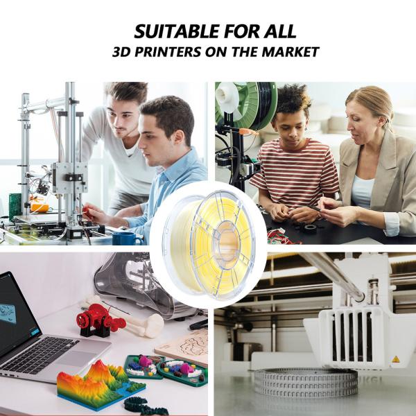 iBOSS High Strength PLA+ Filament Gradient Tri- Color Yellow Orange White ±0.02mm 3d Printing Filament