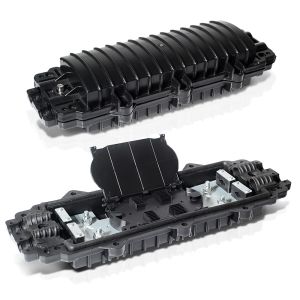 Quality 48 Core 96 Core Mini Optical Fiber Joint Closure With 2 Inlet 2 Outlet for sale