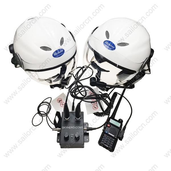 Two set GD-K01-S6 Paramotor helmet with intercom Paratrike intercom systercom autogyro helmet Open Cockpits helmet