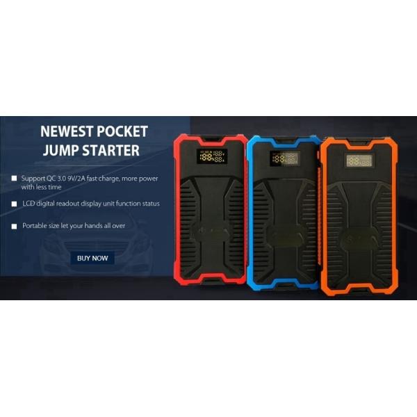 Powerful 12v 24v Jump Starter Pack 8000mAh Portable Battery Starter