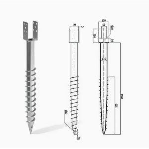High-quality factory price U Shape Galvanized Steel Ground Screw Pile