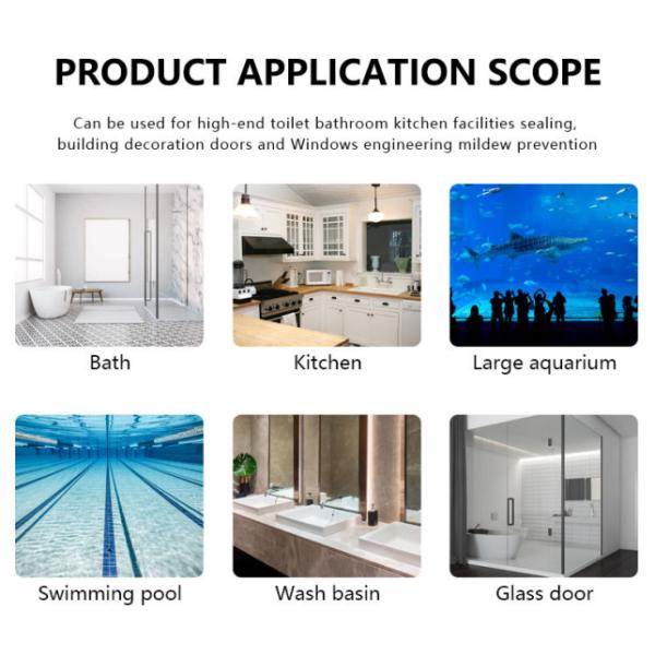 High Quality Weatherproof 600ml Sausage Silicone Sealant Eq Down Corning