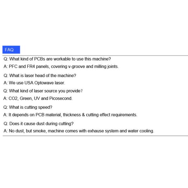 CNC Tech Laser PCB Machine , 355nm Laser Wavelength PCB Separator Machine