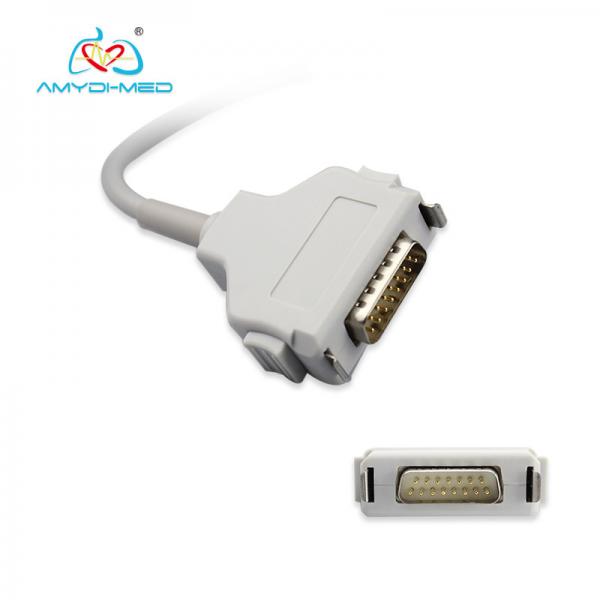 10 Leads EKG Machine Cable DB 15 Pin Connector Compatible Fukuda ME KP-500D
