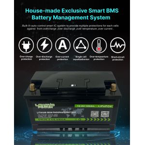 L4 L5 12.8V 100Ah LiFePO4 Battery With CE/UN38.3/MSDS Certificates For RV Camper