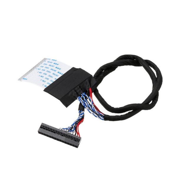 Industrial 2CH 8 - Bit 30 Pin LCD LVDS Cable FFC To Dupont Interface LTM190BT07