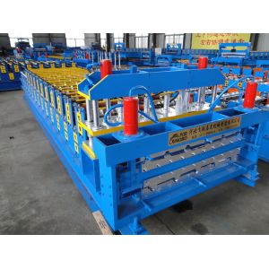 Double Layer Roofing Sheets Making Machines , Metal Sheet Roof Roll Forming