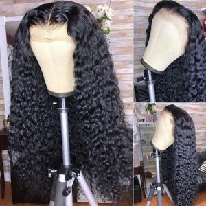 Quality Glueless Customized Human Hair Wigs Kinky Curl Texture Pre plucked for sale