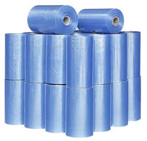 Quality Transparent Blue Polyvinyl Chloride PVC Film 30 Micron PVC Heat Shrink Wrap Roll for sale