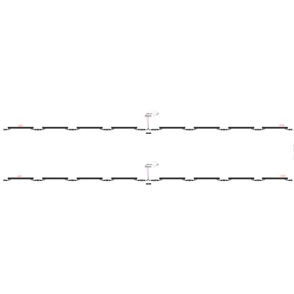 Outdoor Aluminum Linear Led Wall Washer Light Waterproof DMX512