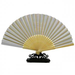 China Personalized Print Engrave Wedding Favor Silk Hand Fan Customized on sale