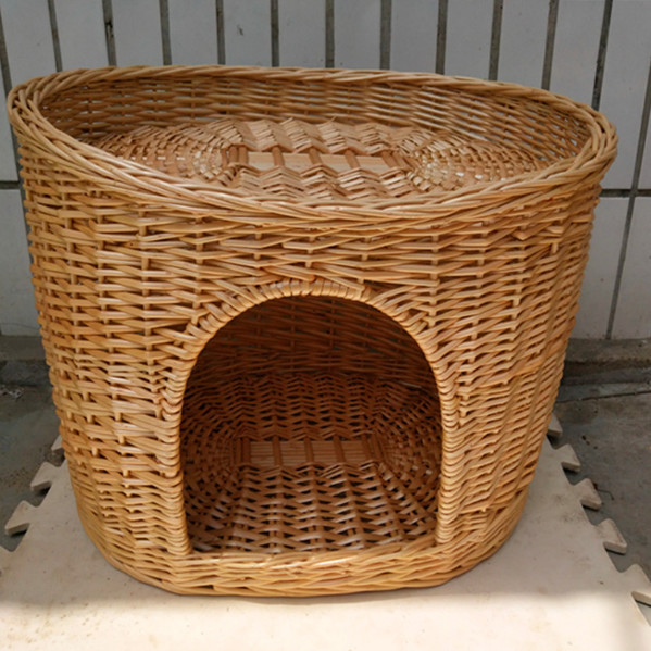 2 tier wicker cat bed