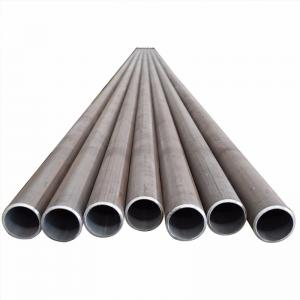 Quality ASTM A53 Black Iron Pipe , Welded Sch40 Steel Pipe For Building Material for sale