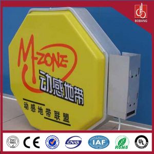 Custom Wall Mounted Aluminum Frame Acrylic Advertising light Box / 3D advertisin