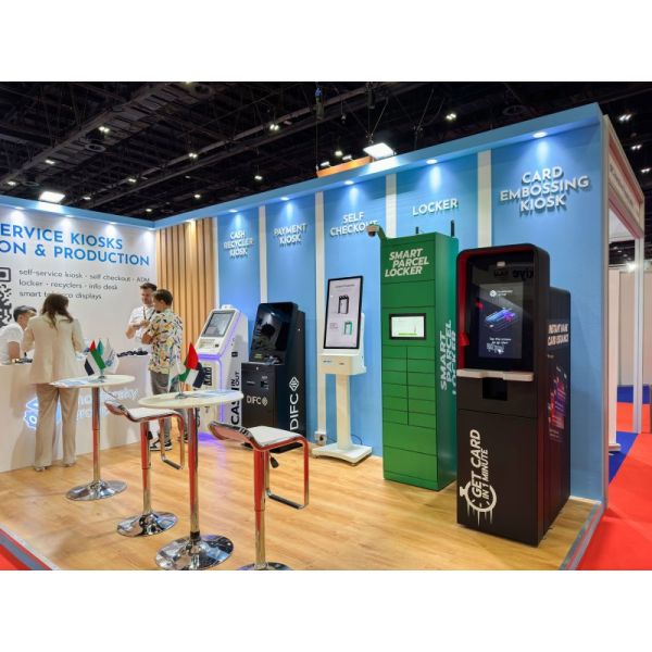 Commercial Self-Service Kiosk with Capacitive 10 Point Touch Screen 1920X1080 Resolution and Stainless Steel Metal Case