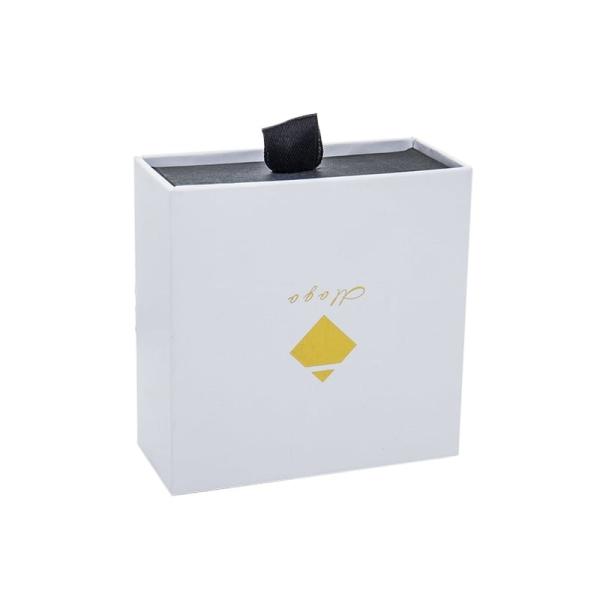 Small Sliding Style 1.5mm Cardboard Paper Drawer Boxes Packaging Ribbon Puller