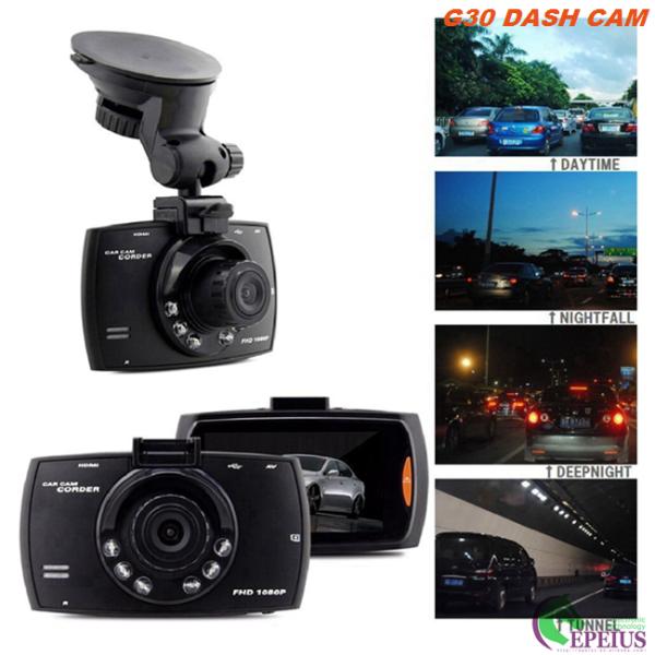 HD 720P 90 Degree G30 Front Rear Dash Cam 2.4 Inch Screen 120 Degree G - Sensor