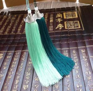 China Top quality fashion custom chinese tassels trimming fringe for bookmark home decoration on sale