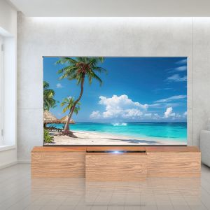 Buy cheap Brown Telescopic TV Cabinet Intelligent MDF Board Motorized TV Cabinet 100 Inch from wholesalers