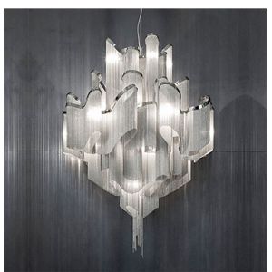 Draped chain chandelier Slive Gold Color For Porject Lighting (WH-CC-11)