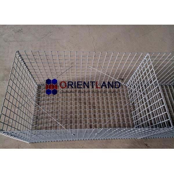 Galvanised Bs En Iso 10244-2 Weld Mesh Gabions With Helical Binders