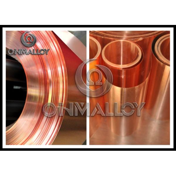 99.90 % Soft Commutators Pure Copper Strip Bright Surface Climate - Hardiness