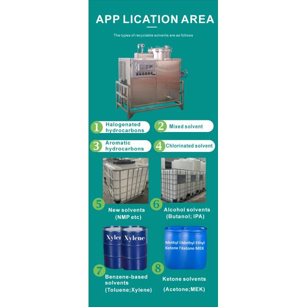 125L CNC Explosion Proof Smart Solvent Recovery Machine For NMP Hydrocarbon Cleaners