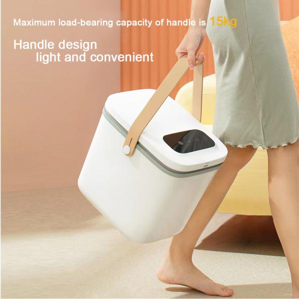 Electric Powered 13 Liter White Vacuum Airtight Food Container Storage Box for Pets