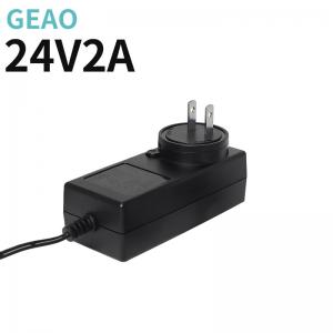 China 24V 2A Plug In Power Adapter Interchangeable Universal Charging Adapter FCC on sale