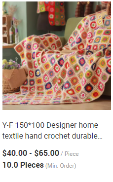 Y-F 150*100 Crocheted Bohemian Gypsy Gorgeous Vintage Decor Lap Rug Daisy Granny Square Comfort Bed Blanket Throw