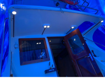 Round Marine Led Courtesy Puck Light 12v Underwater Boat Led Light With 316SS Bezel