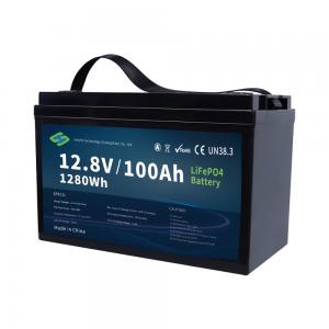 Quality 4S1P Electric Boat Lithium Battery 12.8V 100Ah Waterproof Durable for sale
