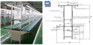 China Anti Static SMT Flat Belt Conveyor 4 Meters Length 8000 Mm/Min on sale