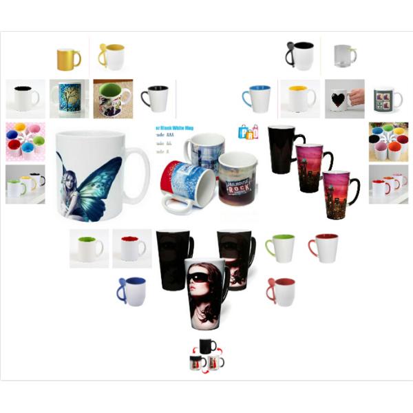 Sublimation Promotional Coffee Mugs Custom Picture 300ml Capacity