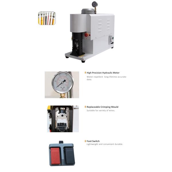ISO9001 Pneumatic Terminal Crimping Machine W600mm×L300mm×H600mm