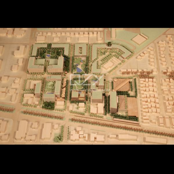 Boca Raton 1:1000 Scale Masterplan Model Handmade with 15 Days Lead Time for Urban Planning