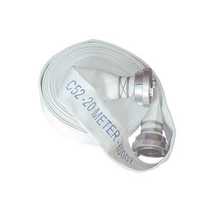 Quality Original Color Rubber Canvas Fire Hose High Durability With Storz Coupling Set for sale