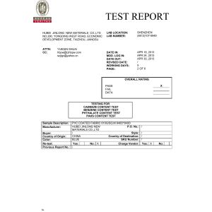 Hubei Jinlong New Materials Co., Ltd. Certifications