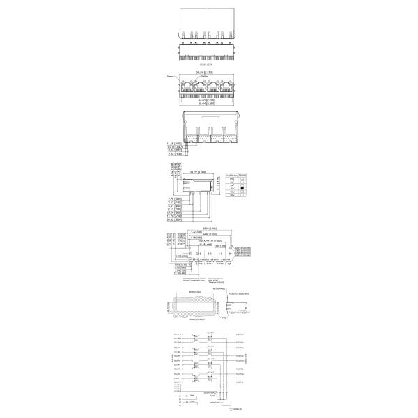 RJ45 Modular Jack 4 Ports