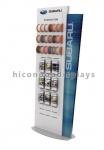 Car Accessories Retail Store Slatwall Display Stands Double Sided With Custom