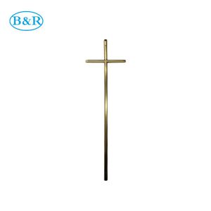 Quality D017 57*16.5cm Gold Color Funeral Casket Cross for sale