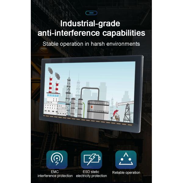 Panel PC IP65 Waterproof Touch Screen HMI Linux/ Win/ Ubuntu 19 Inch Embedded Touchscreen Industrial PC
