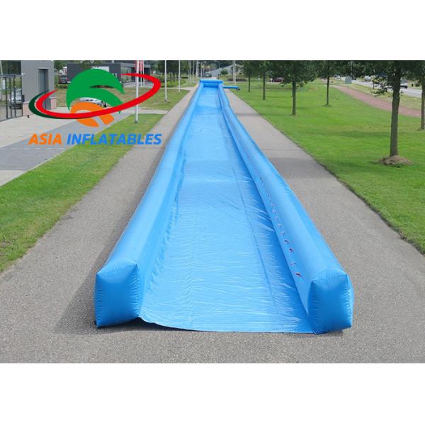 Durable PVC Tarpaulin Giant Inflatable Slide / 1000 Foot Slip N Slide For Children