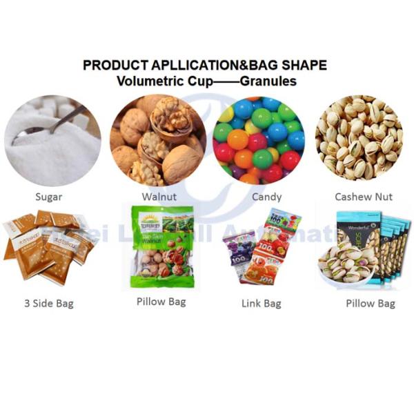 High Auto Vertical Form Fill Seal Machine Four Sides Sealing Low Power Consumption