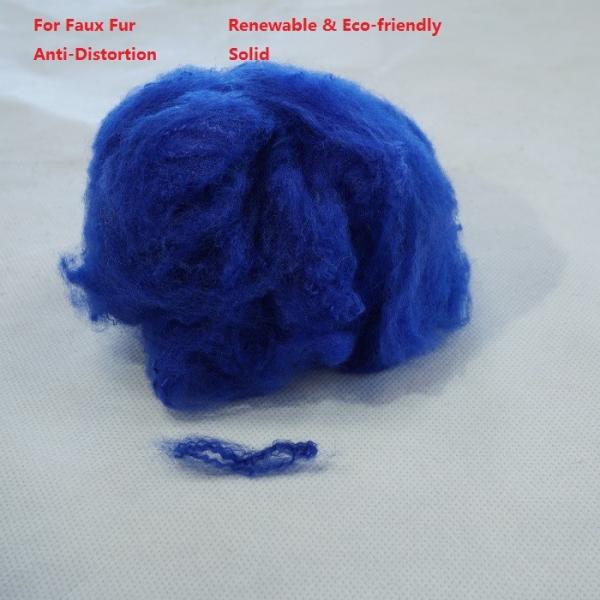 Recycled Pet Fiber (PSF), 100% Pure Eco - Friendly Material For Faux Fur , Best Anti Distortion