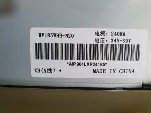 China MV185WHB-N20 84PPI 30 Pin BOE 18.5 Inch LCD Display Panel on sale
